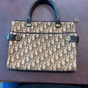 Dior Vintage Trotter Monogram Bag Purse